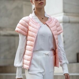 Cotes Of London The St Ives Down Vest Champagne Pink L Puffer Minimalist